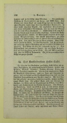 18. Das Kurfuerstenthum Hessen-Cassel