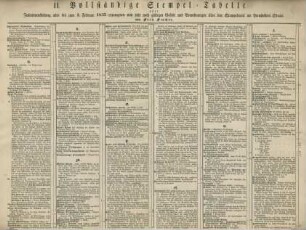 II. Vollständige Stempel-Tabelle ...