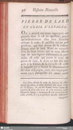 Pierre De Lard Et Craie D'Espagne