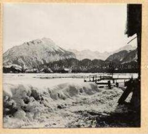 Verschneite Landschaft in Oberstdorf im Allgäu