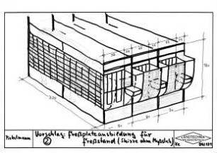 Vorschlag 2: Freßplatzausbildung für Freßplatz (Skizze ohne Maßstab)