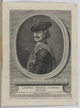 Bildnis des Leopold, Prince d'Anhalt Dessau