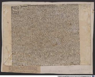 Bulla Regimini universalis. Rom, 1480.04.07.