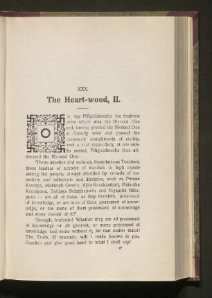 XXX. The Heart-wood, II.