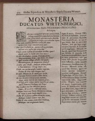Monasteria Ducatus Wirtenbergici ...