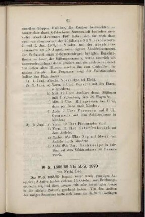 W.-S. 1868/69 bis S.-S. 1870