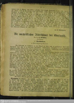 Die vorchristlichen Alterthümer der Oberlausitz