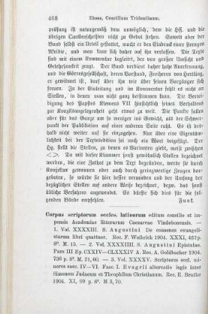 468-470 [Rezension] Augustinus, Aurelius, De consensu evangelistarum libri quattuor