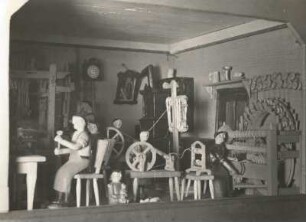 Posamentierstube. Diorama