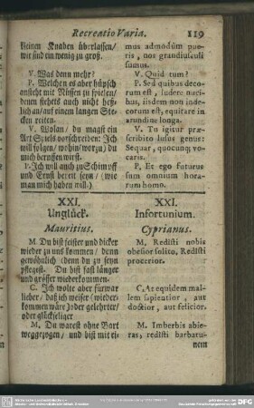 XXI. Unglück