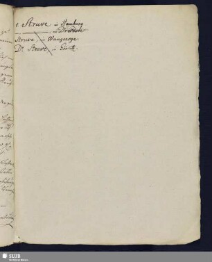 Nr. 59-64. Struve, Heinrich Christian Gottfried von