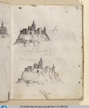 Zeichenkurs: Festung auf einem Berg