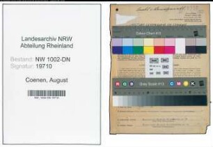 Entnazifizierung August Coenen, geb. 14.10.1875 (Notar)