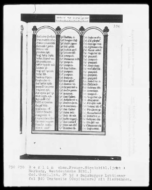Lektionar aus Salzburg — Capitulare, Folio 340recto