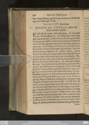 Epist. LIV. Bruxellam. Ioanni De Villela, Iustitiae Militaris Summo Praefecto.