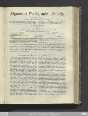 Nr. 13. 27. Juni 1902. Jahrg. IX.
