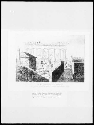 Der Parthenon im XVIII. Jahrhundert