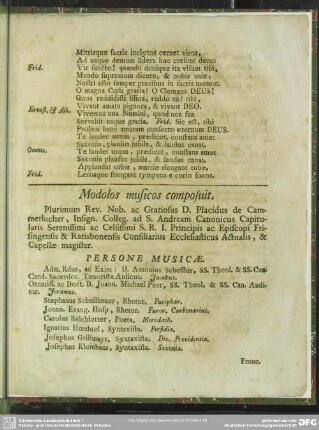 Modolos musicos composuit