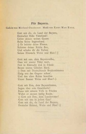 Fest-Kneipe zur Feier des 70. Geburtsfestes Seiner Königlichen Hoheit des Prinz-Regenten Luitpold von Bayern am Montag den 9. März 1891.