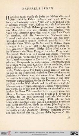 Raffaels Leben