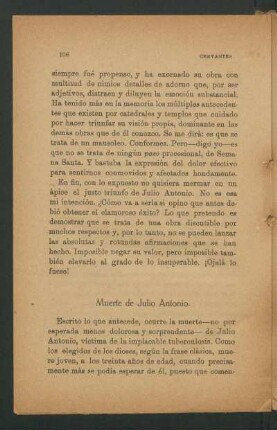 Muerte de Julio Antonio.