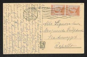 Brief von Hedwig Fischer an Margarete Hauptmann