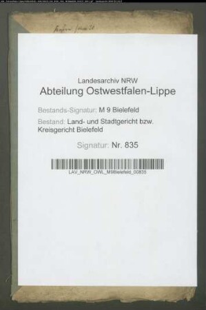 Sonstige: Schröder, Christoph August: