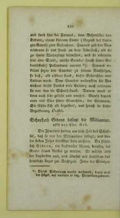 Schopheth Gideon besiegt die Midianiter