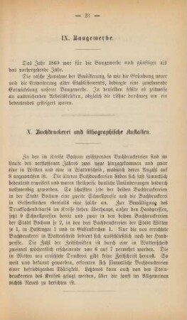 X. Buchdruckereien und lithographische Anstalten.