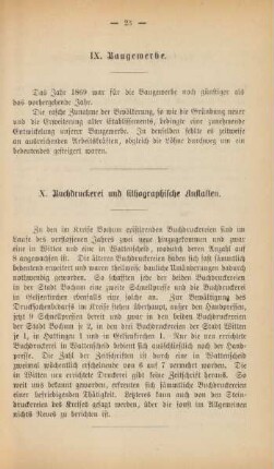X. Buchdruckereien und lithographische Anstalten.