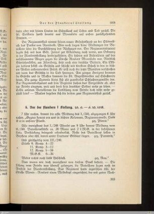 b) Vor der Flandern I Stellung
