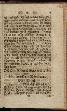 Des Hrn Kiebergs Beweiß-Gründe, Nebst sofort beygefügter Widerlegung.