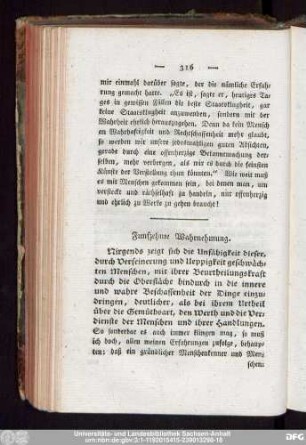 Funfzehnte Wahrnehmung.