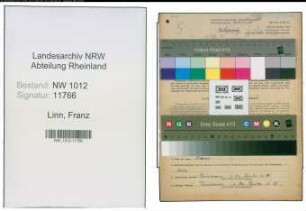 Entnazifizierung Franz Linn , geb. 21.12.1893 (Maurer)
