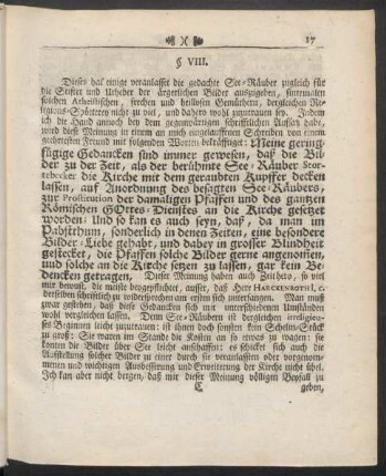 § VIII. [Fortsetzung dieser Materie]
