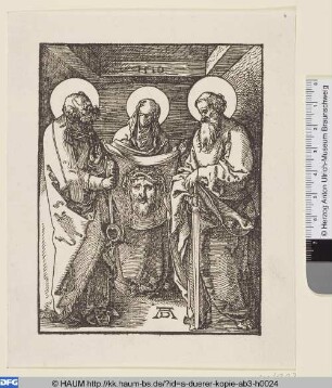 Die Hll. Petrus, Paulus und Veronika mit dem Schweißtuch