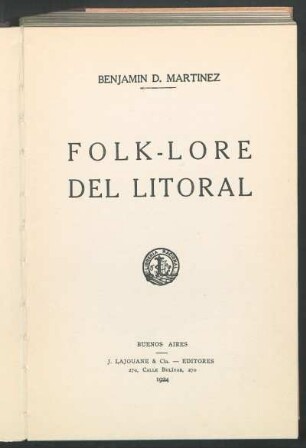 Folk-lore del litoral