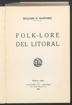 Folk-lore del litoral