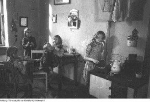 Dresden, Albertstadt. Fabrice - Kaserne, Umbau zu Wohnungen, Oktober 1949