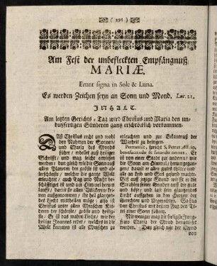 298- 317, Am Fest der Unbefleckten Empfängnus Mariae. - Am fest des heiligen Apostels Thomae.