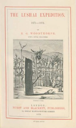The Lushai expedition : 1871 - 1872