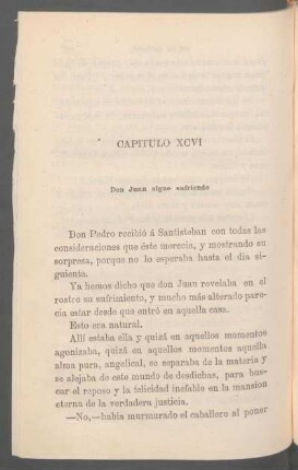 Capítulo XCVI - Don Juan sigue sufriendo