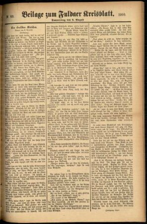Zweite Ausgabe vom Donnerstag, den 02. August 1900.