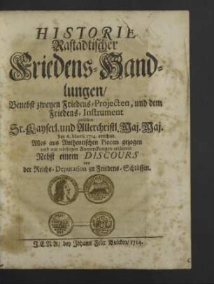 Historie Rastadtischer Friedens-Handlungen