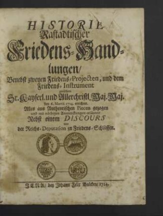 Historie Rastadtischer Friedens-Handlungen