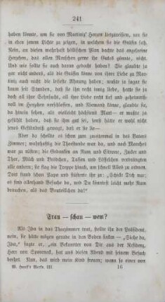 Trau - schau - wem?