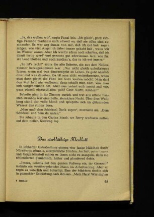 Das vierblättrige Kleeblatt