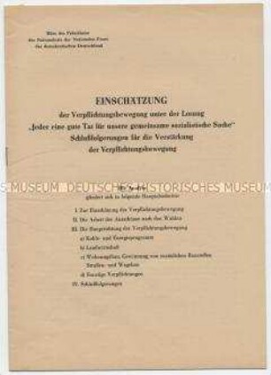 Sonderdruck der Nationalen Front zum sozialistischen Wettbewerb