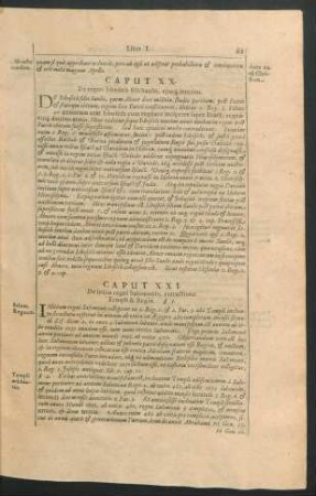 Caput XXI. De initio regni Salomonis, extructione Templi & Regiae.