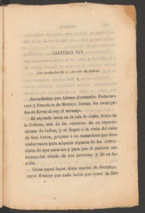 Capítulo XIV. : Los resultados de la instancia de Cortés.